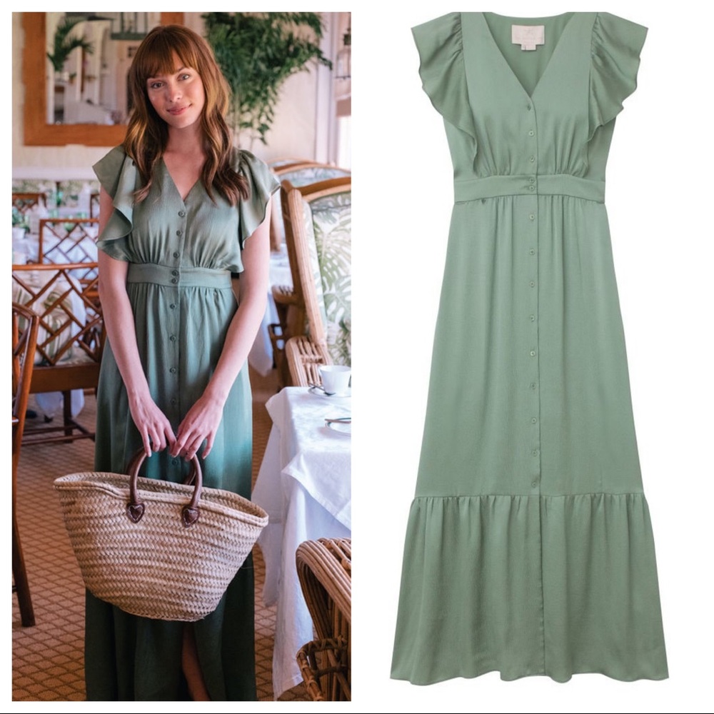 Gal Meets Glam Torey Green Dress
